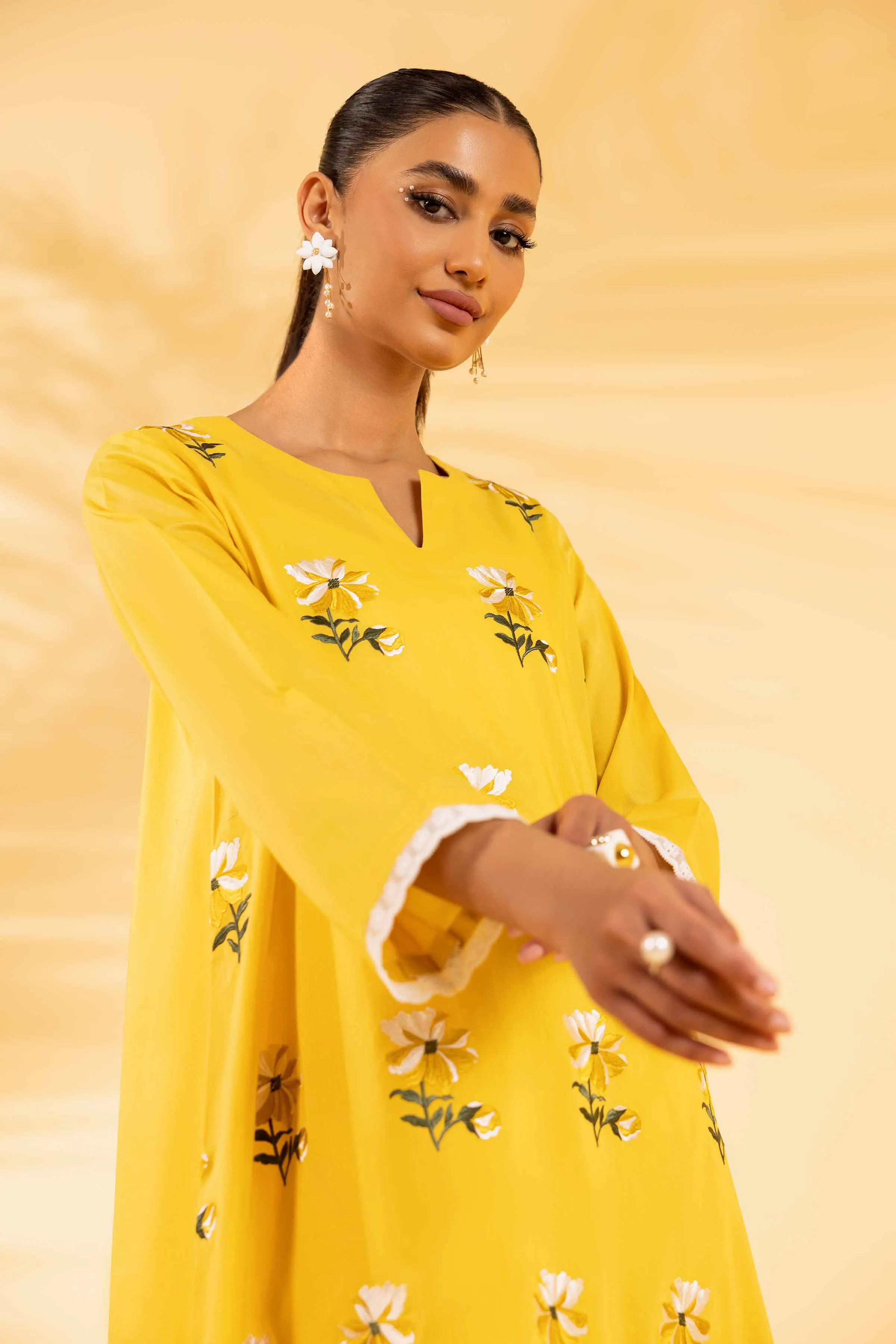 2 Piece - Dyed Embroidered Suit - 42401063