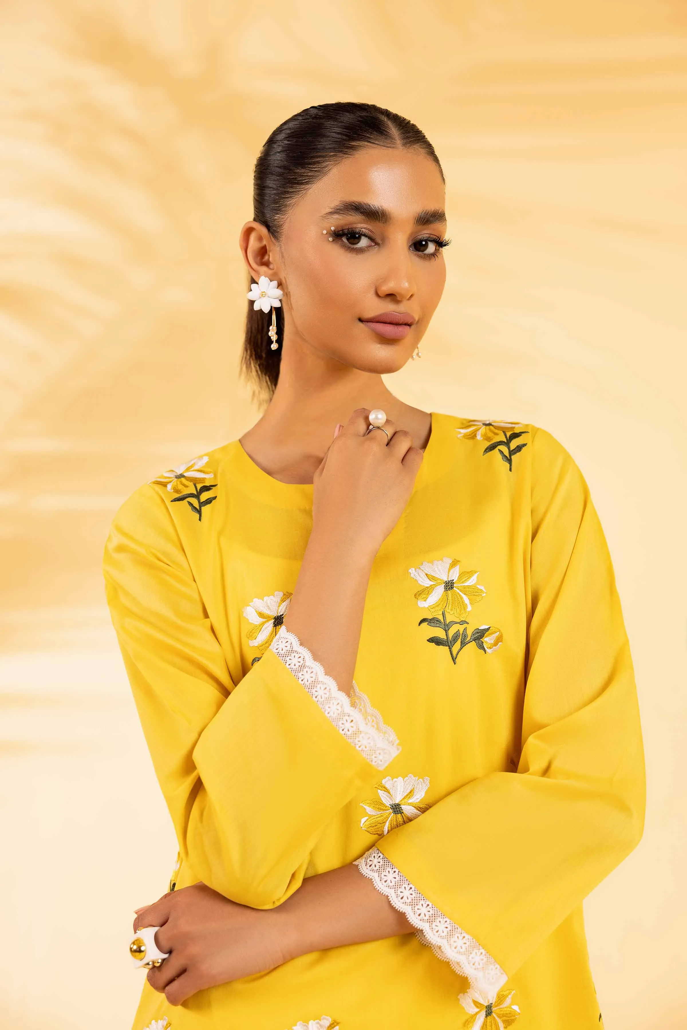 2 Piece - Dyed Embroidered Suit - 42401063