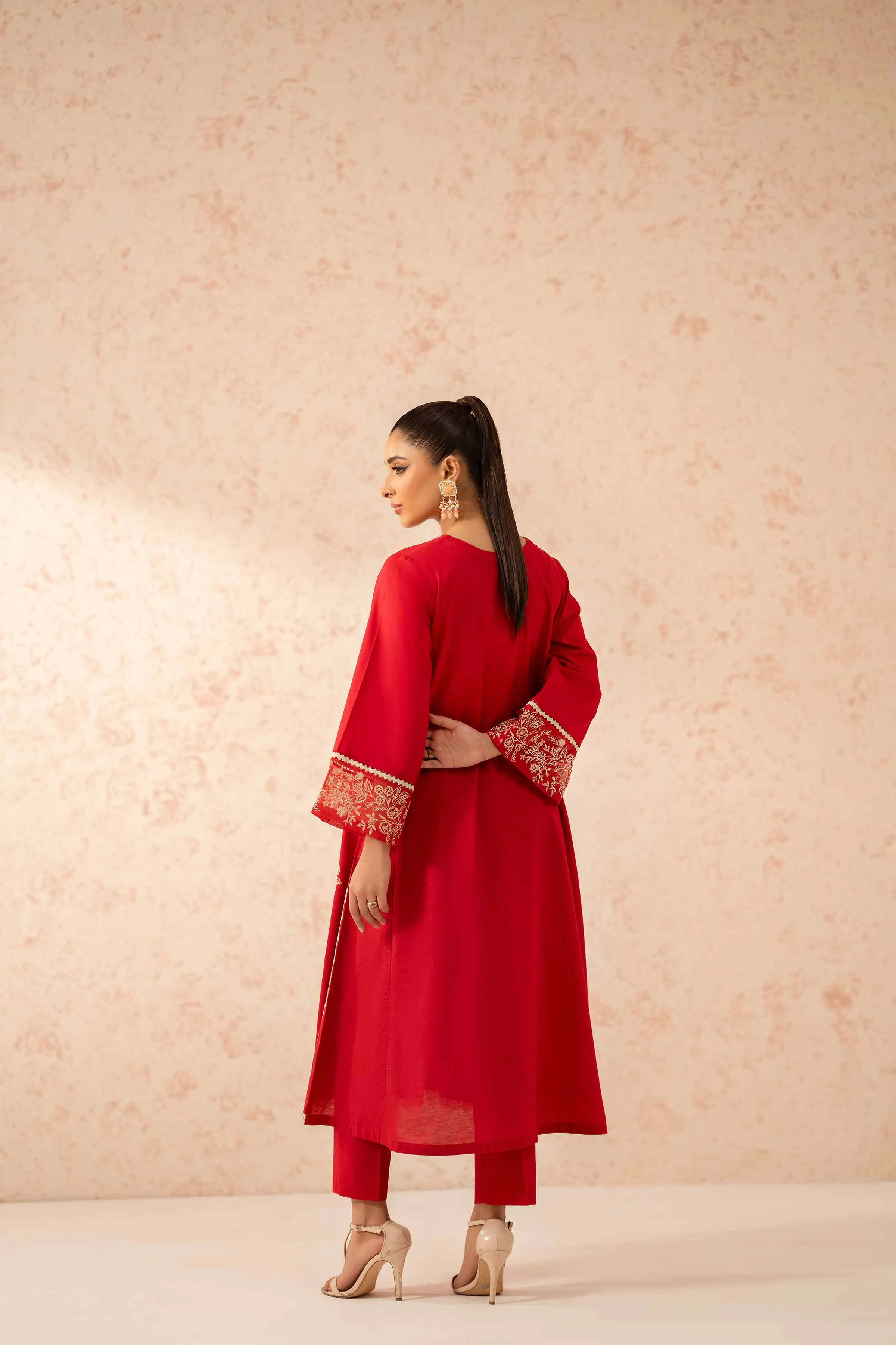 2 Piece - Dyed Embroidered Suit - 42401257
