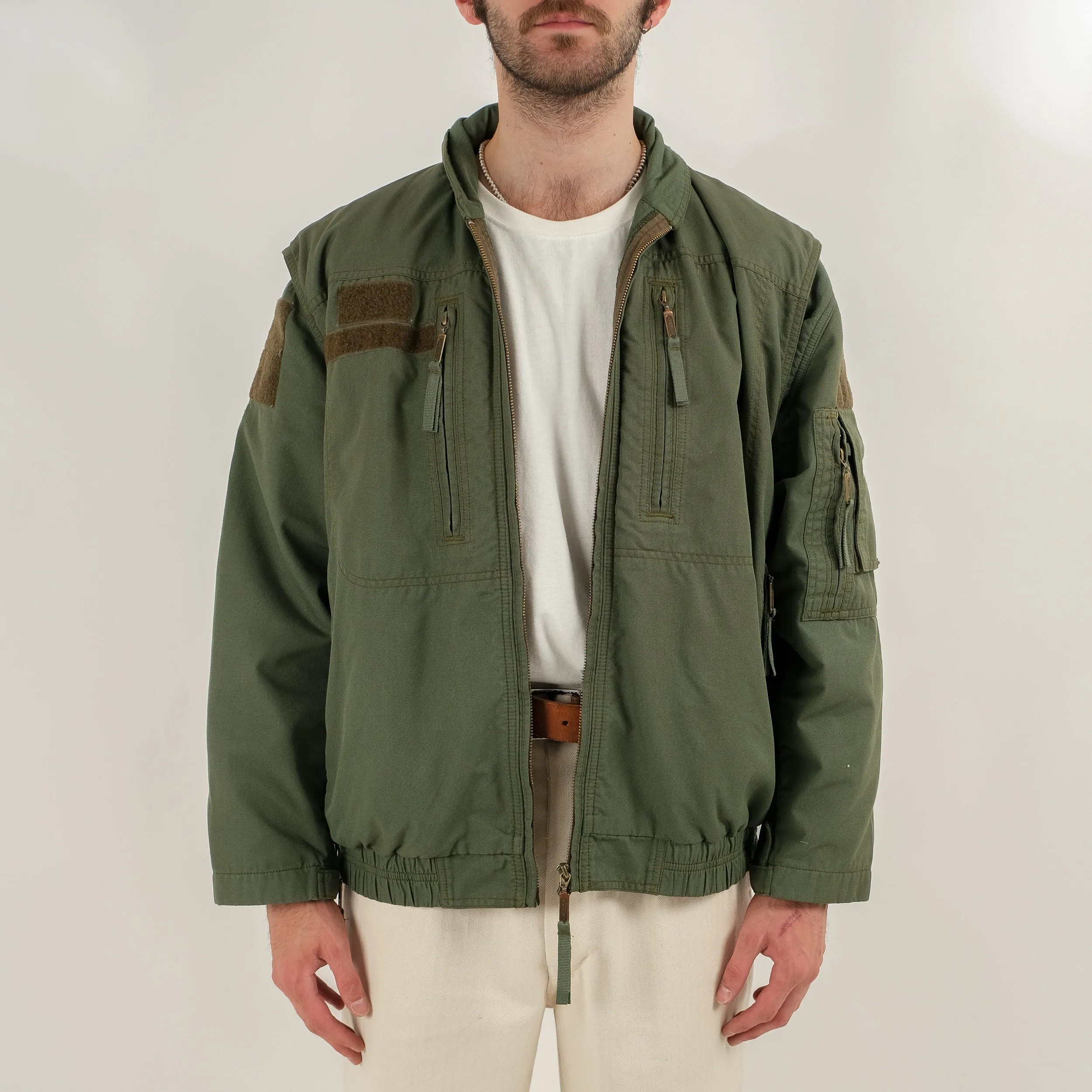 60s CZ OLIVE UTILITY PILOT JACKET