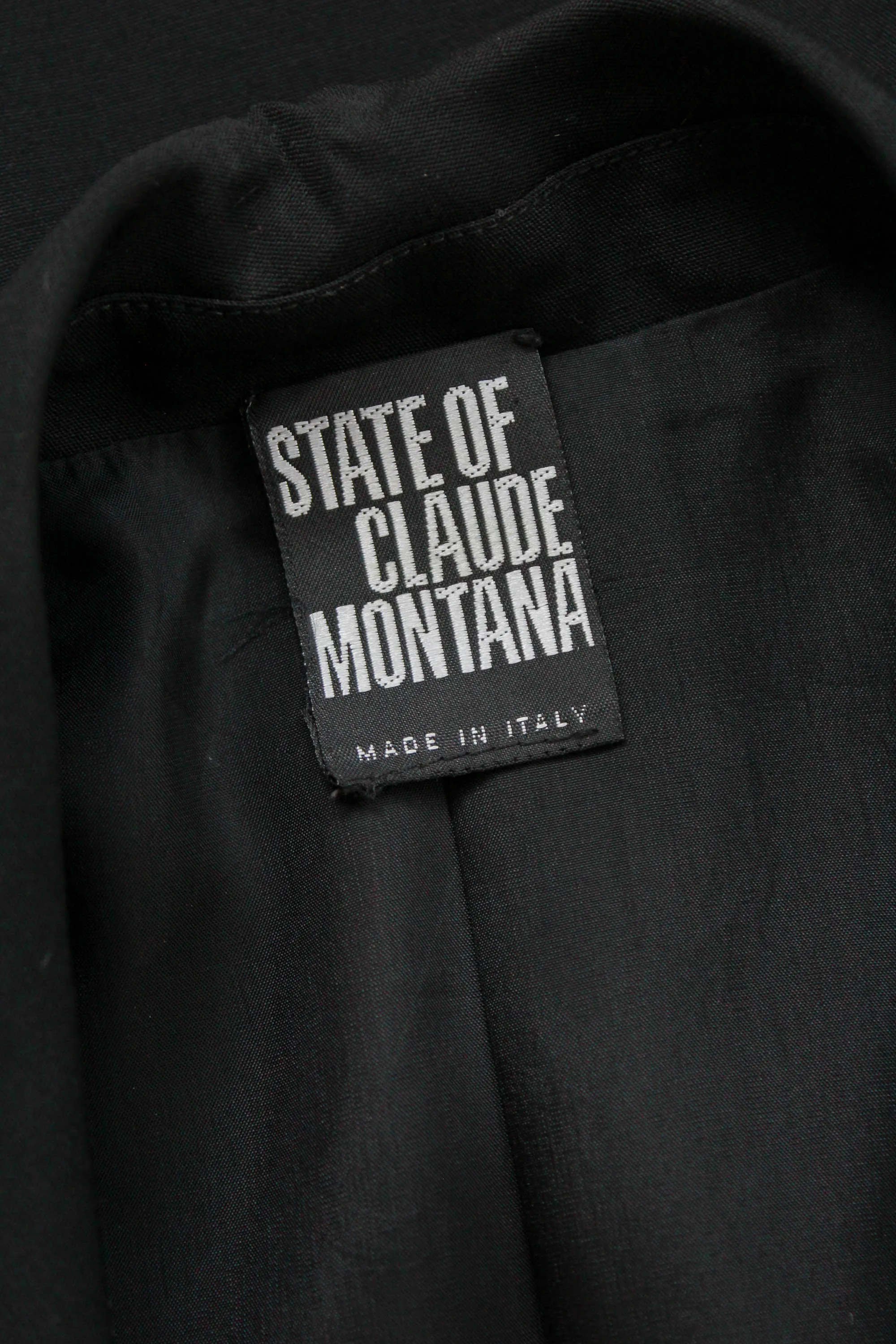 90s Claude Montana Black Blazer, Small