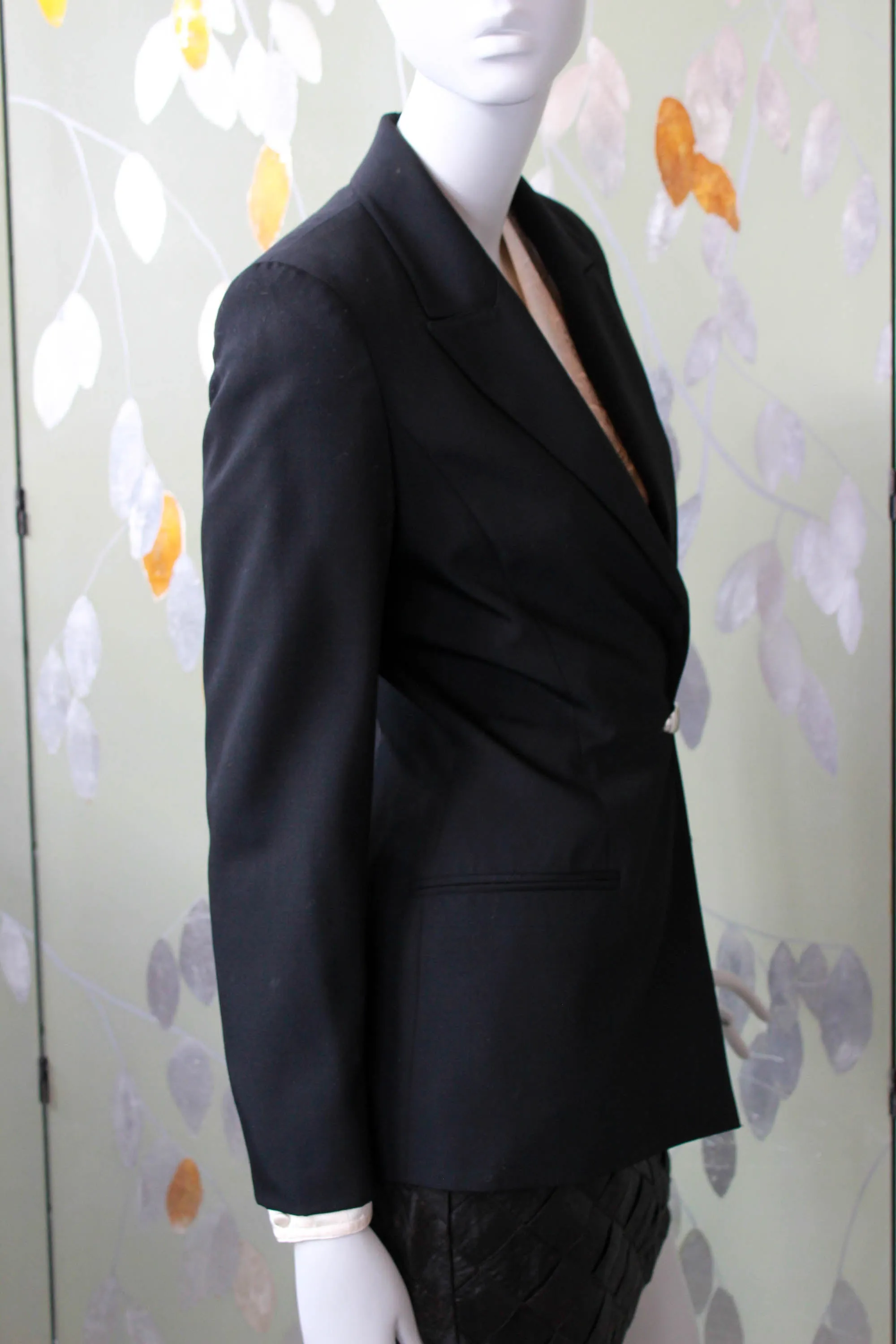 90s Claude Montana Black Blazer, Small