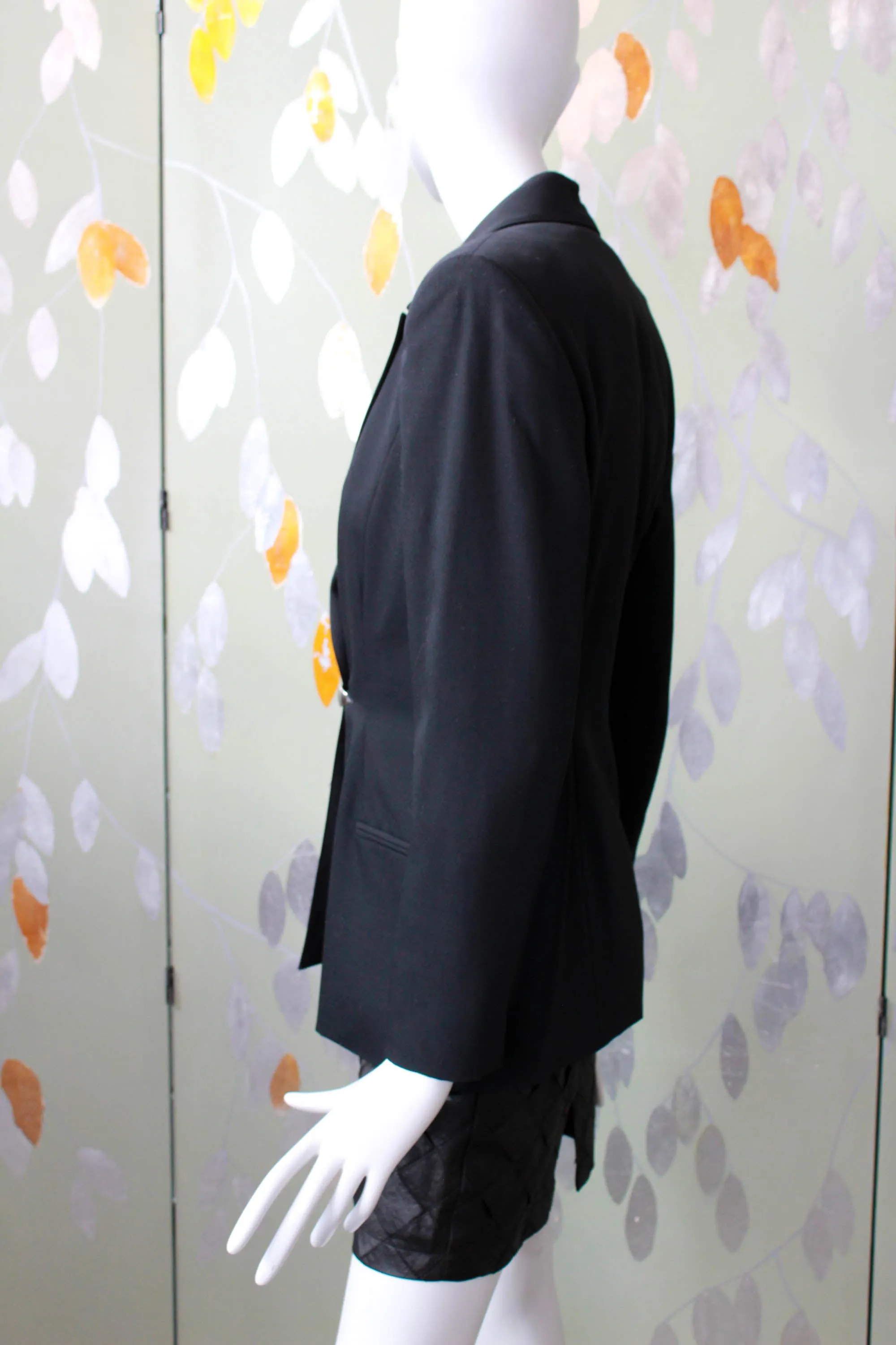90s Claude Montana Black Blazer, Small