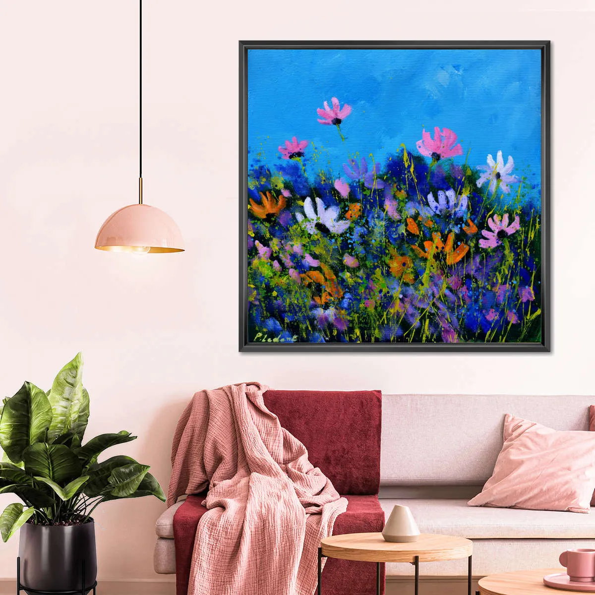 A Few Cosmos Flowers Wall Art