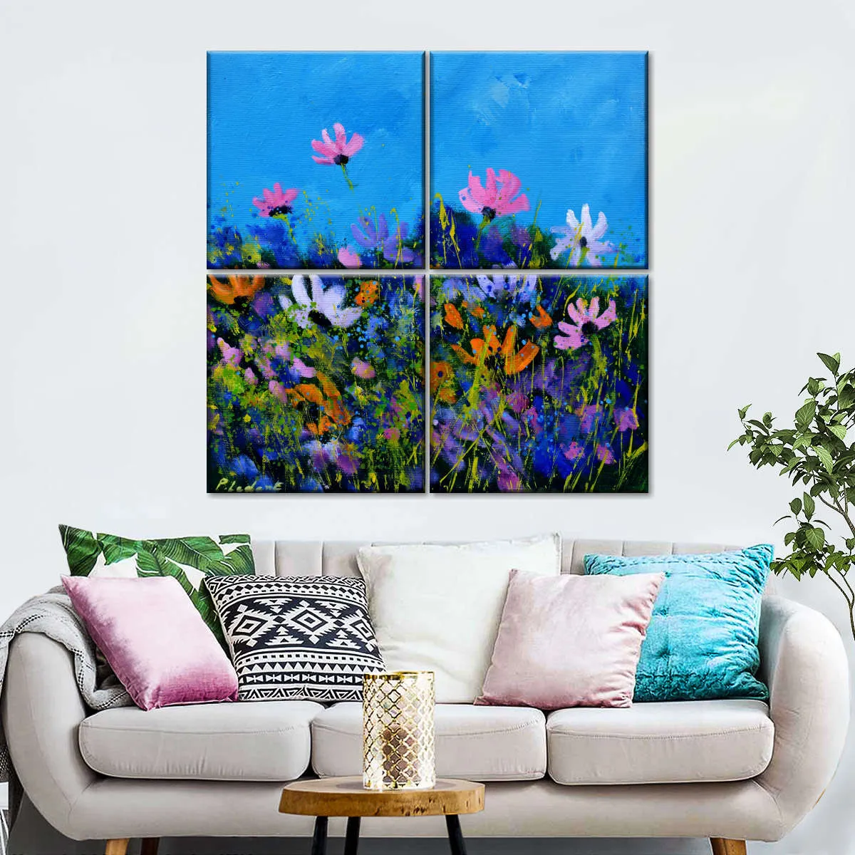 A Few Cosmos Flowers Wall Art
