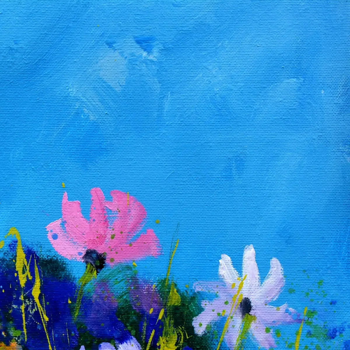 A Few Cosmos Flowers Wall Art