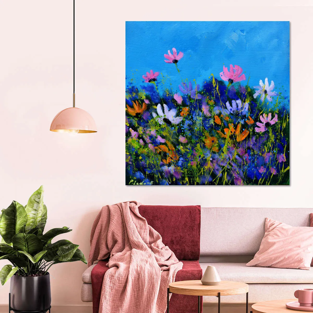 A Few Cosmos Flowers Wall Art