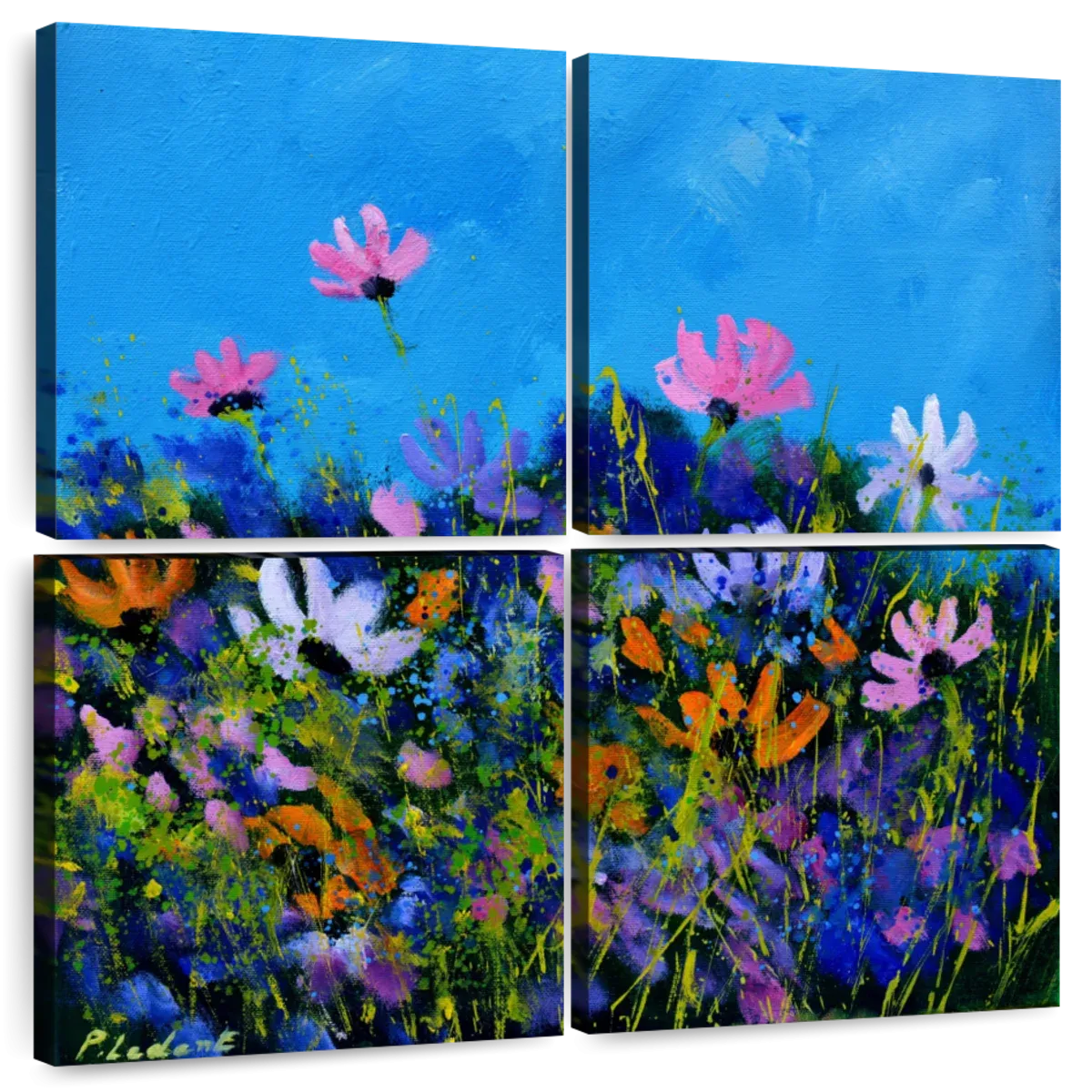 A Few Cosmos Flowers Wall Art