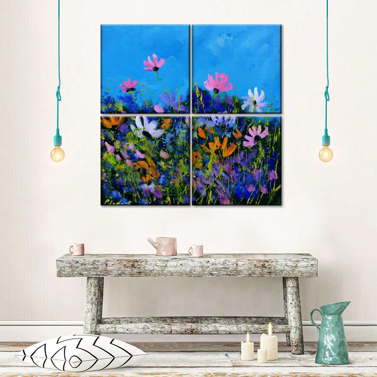 A Few Cosmos Flowers Wall Art