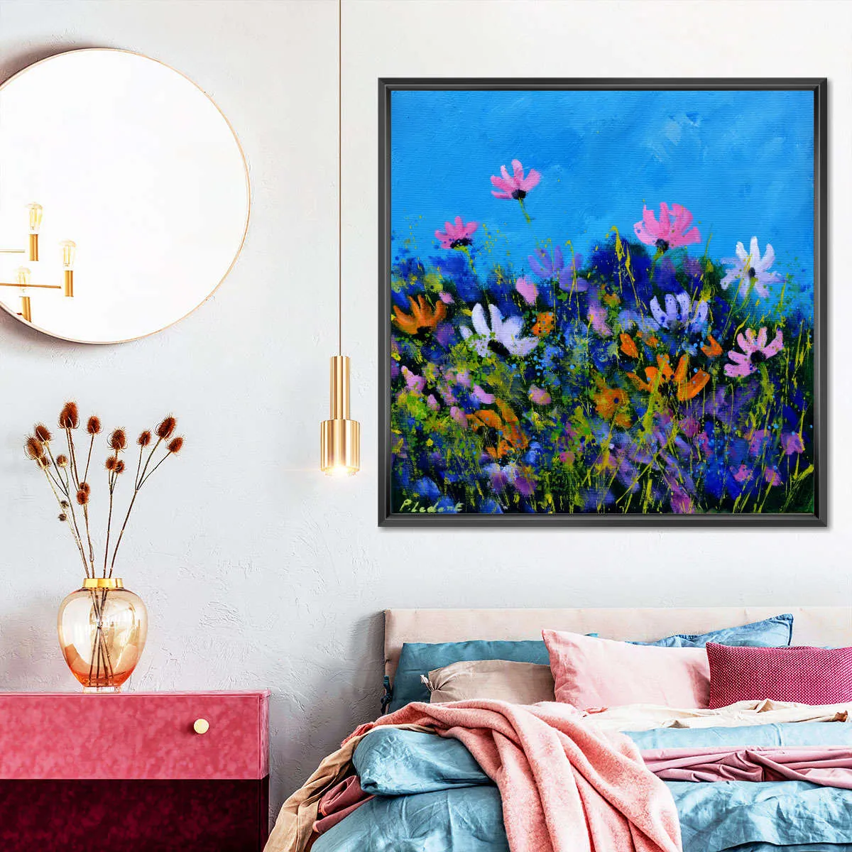 A Few Cosmos Flowers Wall Art
