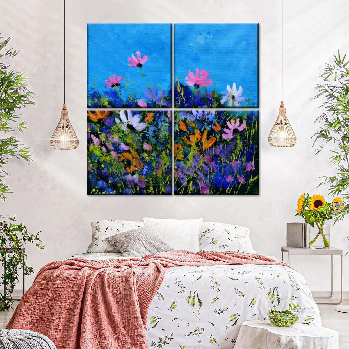 A Few Cosmos Flowers Wall Art
