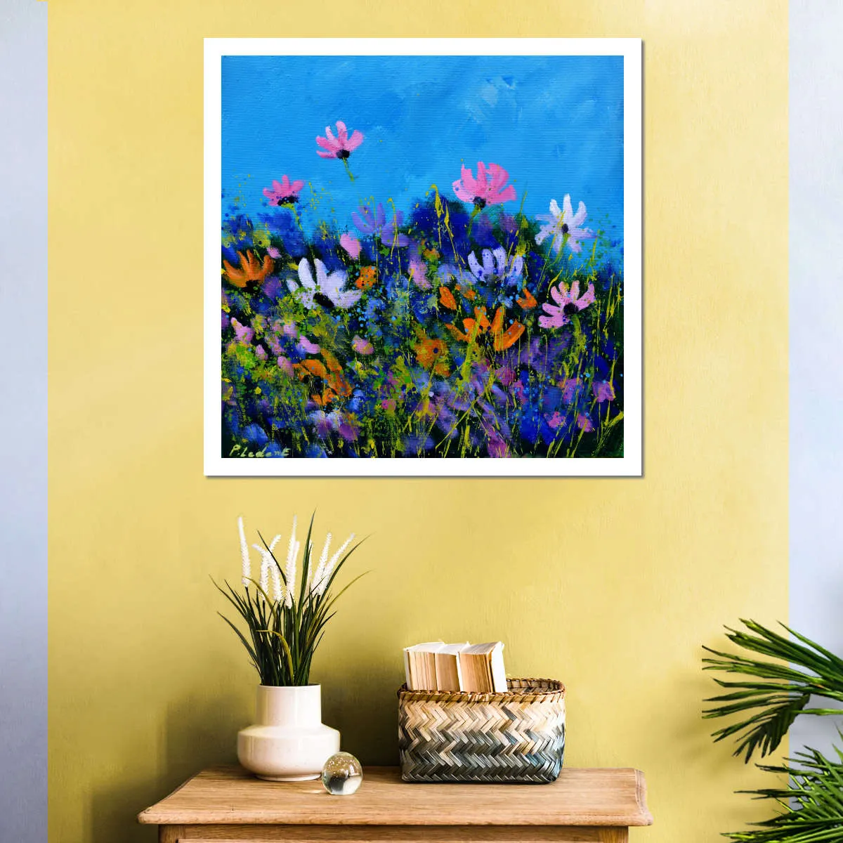 A Few Cosmos Flowers Wall Art