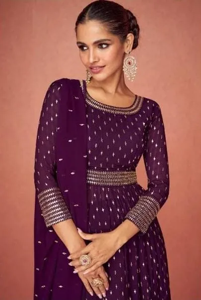 Aashirwad Aroma 9423-9427 Series Real Georgette Fancy Embroidered Salwar Suit