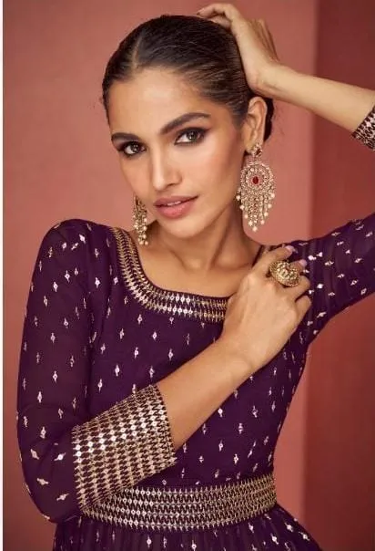 Aashirwad Aroma 9423-9427 Series Real Georgette Fancy Embroidered Salwar Suit
