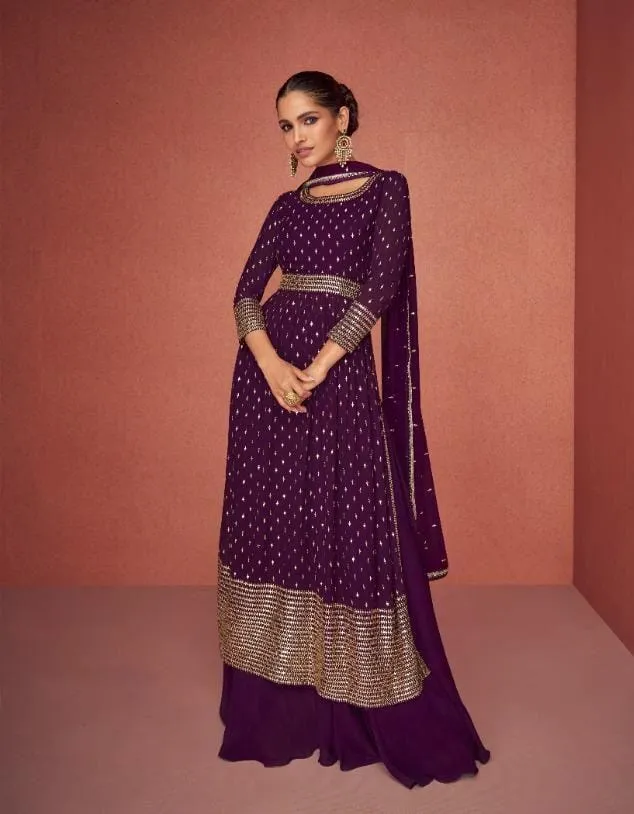 Aashirwad Aroma 9423-9427 Series Real Georgette Fancy Embroidered Salwar Suit