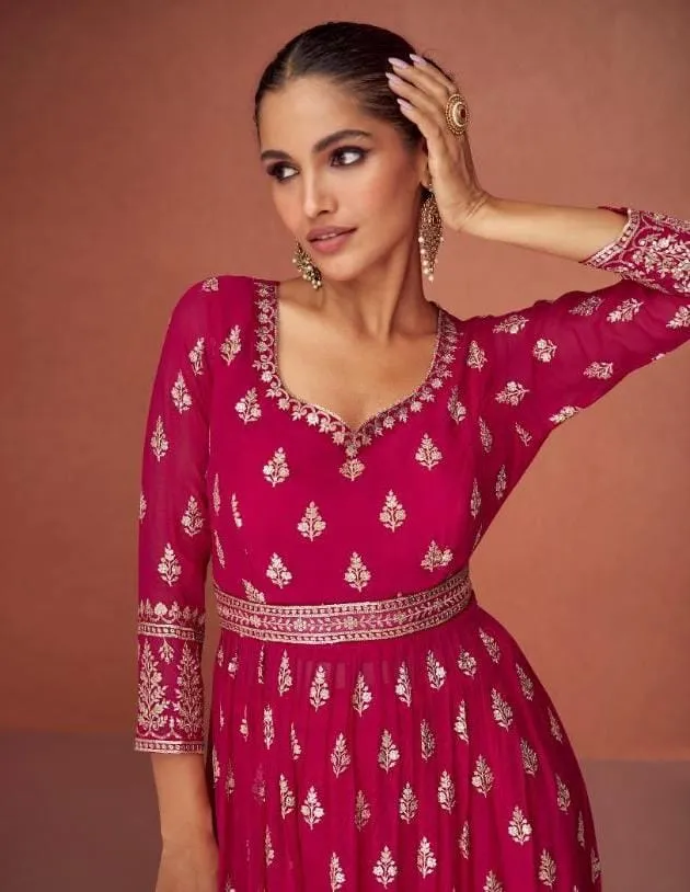 Aashirwad Aroma 9423-9427 Series Real Georgette Fancy Embroidered Salwar Suit
