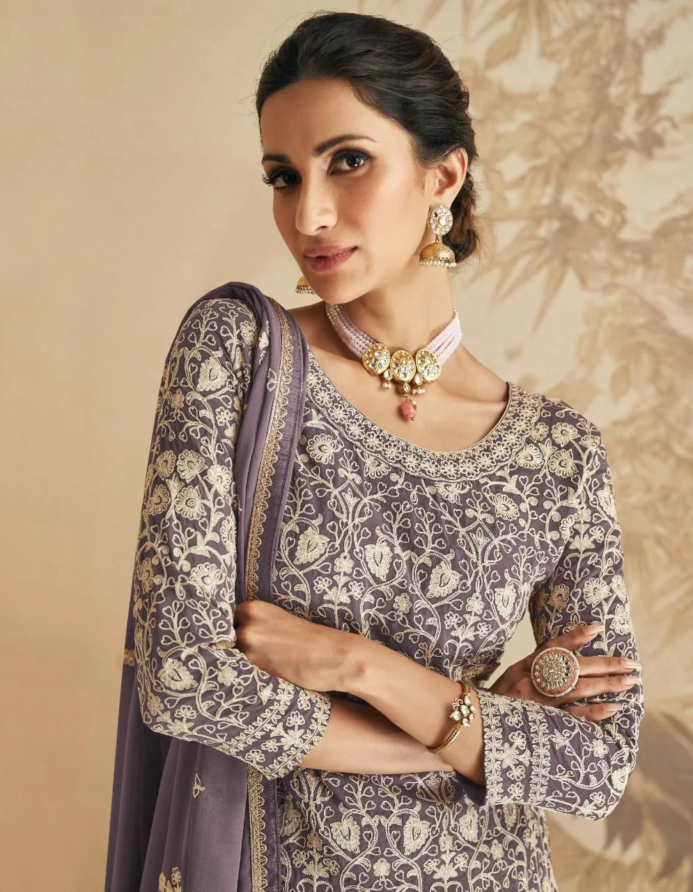 Aashirwad Elan Gulkand 9407-9411 Series Designer Suit
