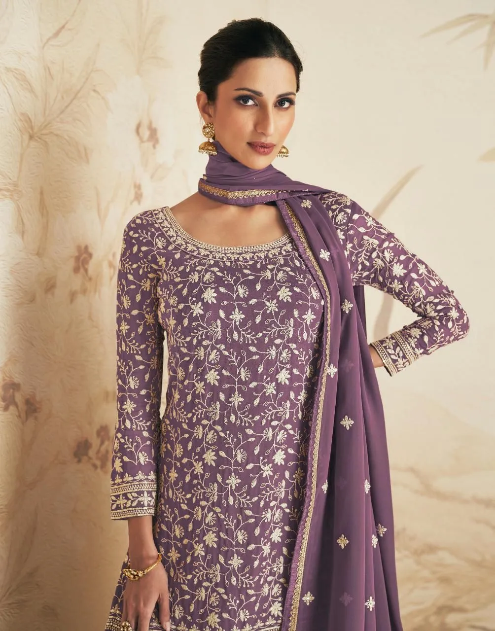 Aashirwad Elan Gulkand 9407-9411 Series Designer Suit