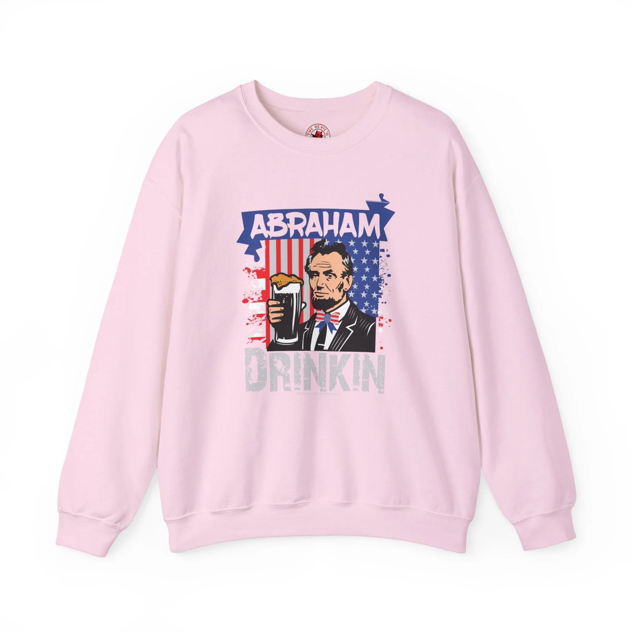 Abraham Drinking Crewneck Sweatshirt