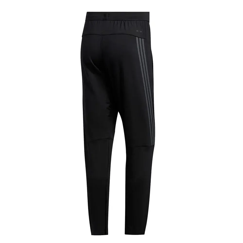 addias Men's Aeroready 3-Stripes Cold Weather Knit Pants Black