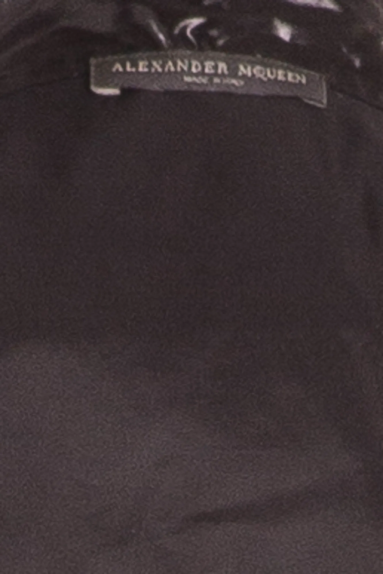 Alexander McQueen - Black Wet Look Button Up Long Sleeve - IT 42