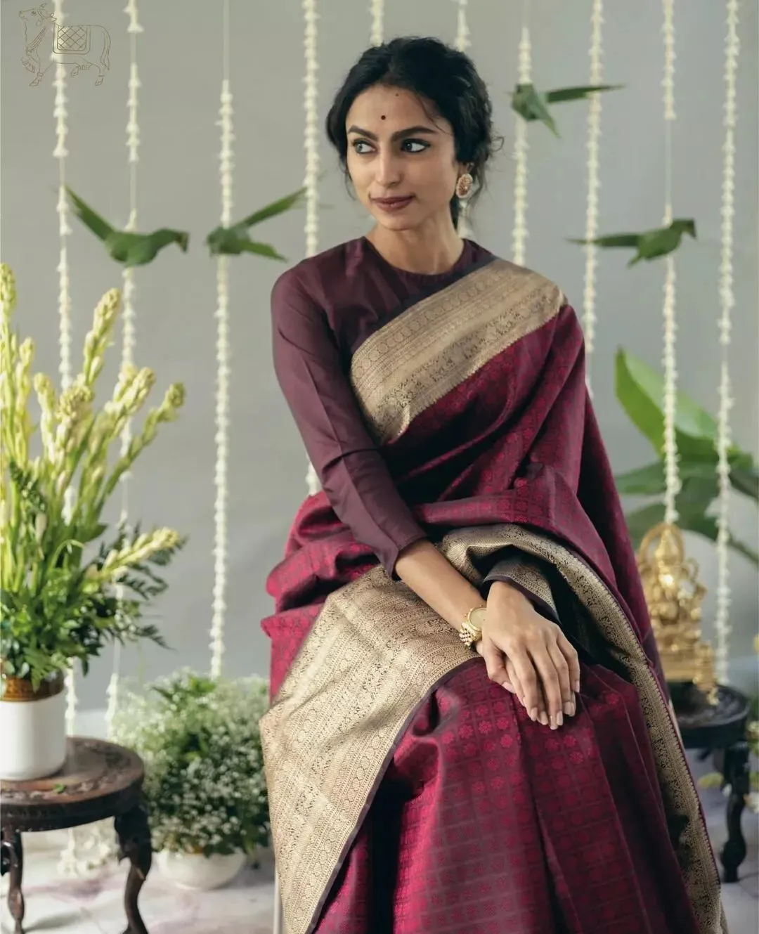 Banarasi Soft Silk Sari Party Wear Saree With Blouse