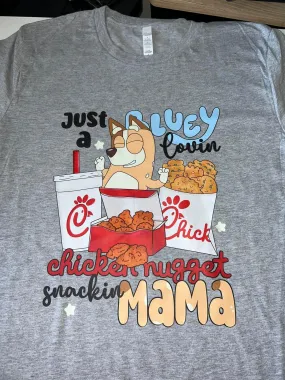 Blue Chicken Nugget Mama shirt