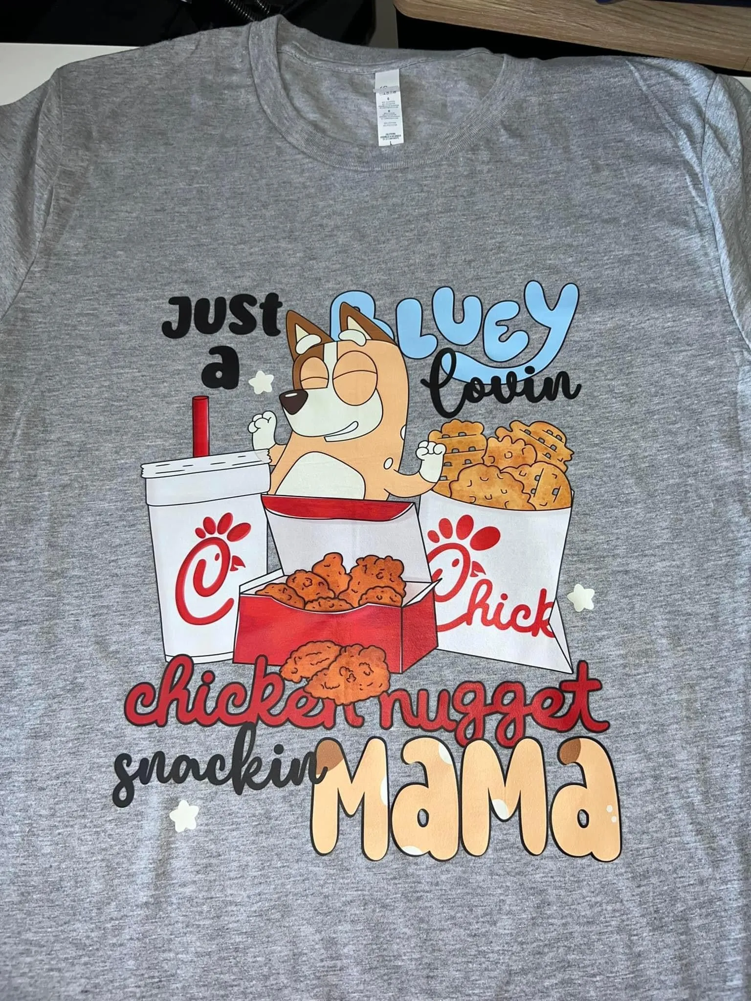 Blue Chicken Nugget Mama shirt