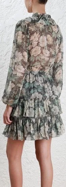 'Bowerbird' Draw Frill Dress