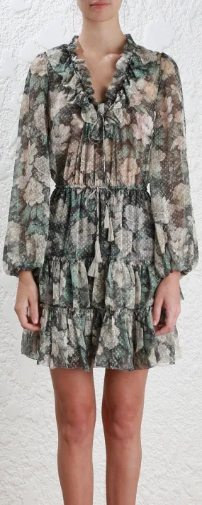 'Bowerbird' Draw Frill Dress