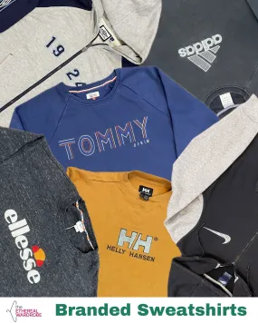 Branded Sweatshirts 10pcs S-L size. Nike, Adidas, Umbro, Tommy Hilfiger, Helly Hansen and other brands