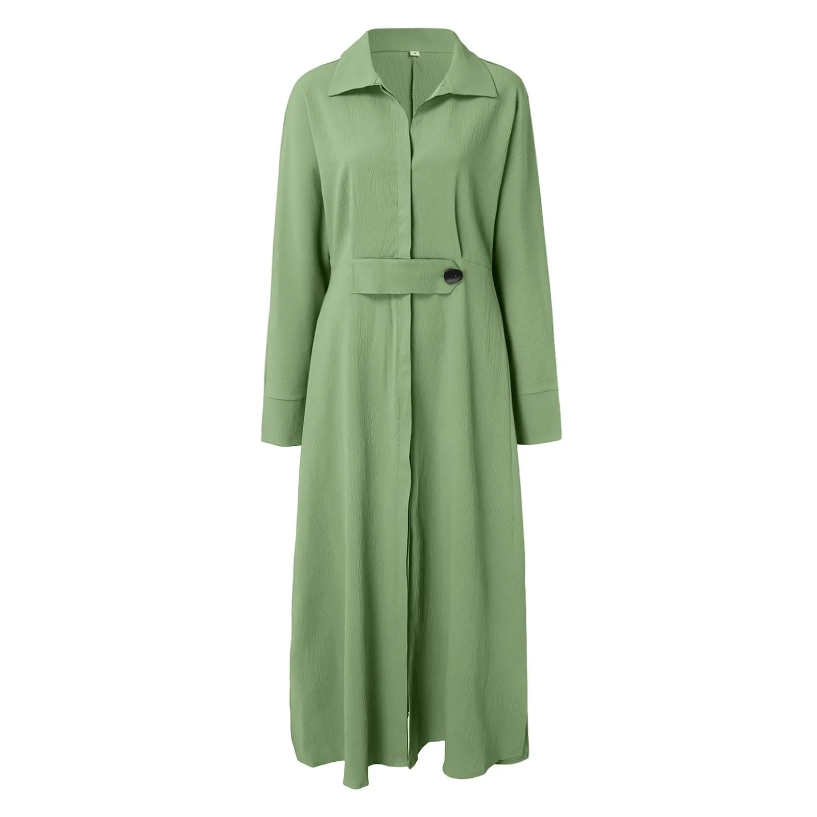 Casual Solid Long Sleeve Loose Dress For Women 55247