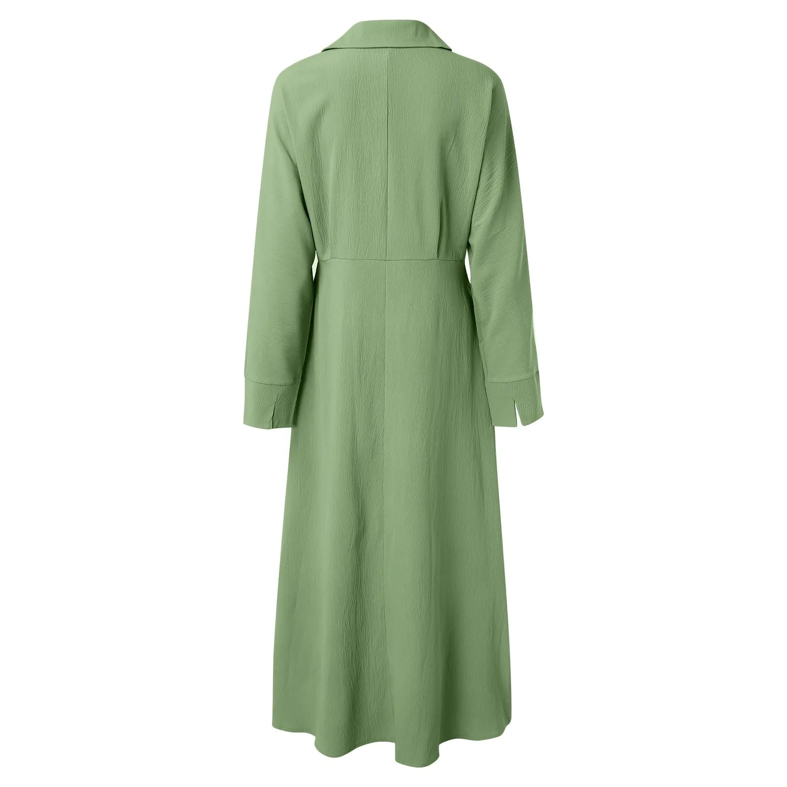 Casual Solid Long Sleeve Loose Dress For Women 55247