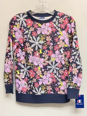Champion Size 14 Purple & Blue Cotton Big Girls Sweaters & Vests