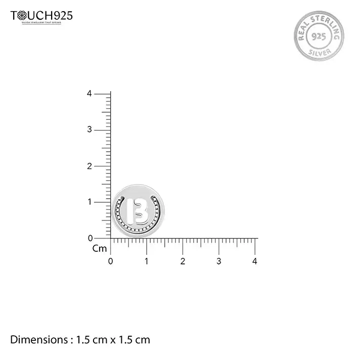 Circular Initial 'B' Necklace