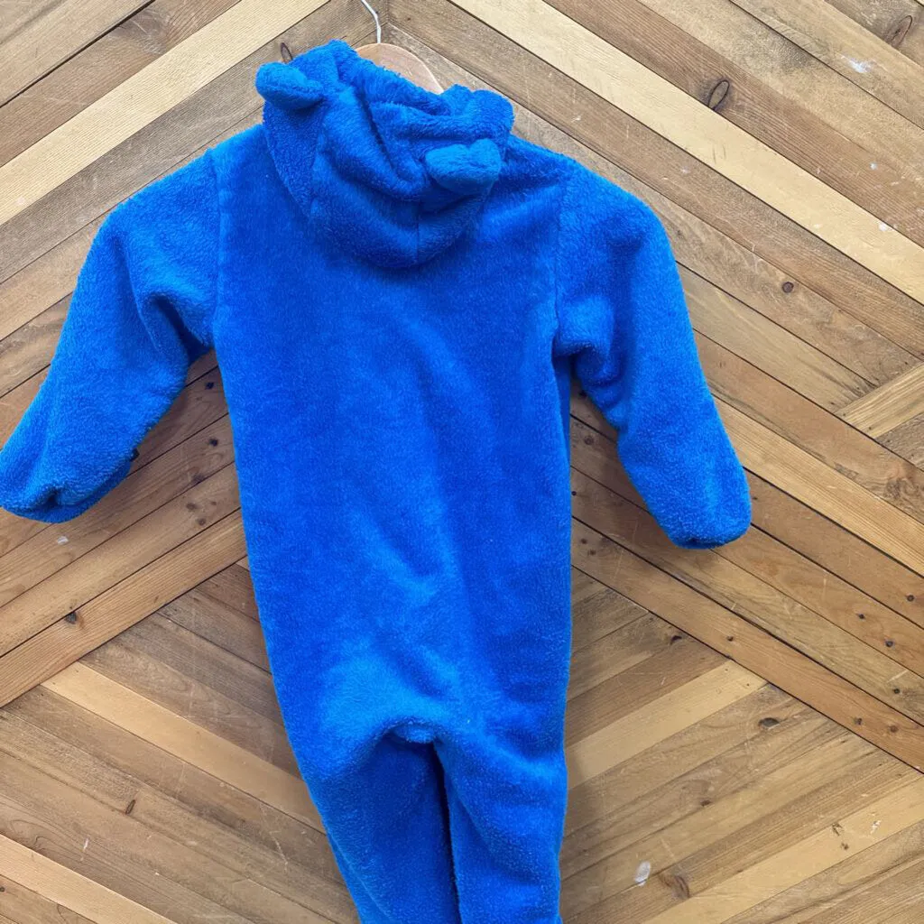 Columbia - Infant Fleece Bear Bunting Suit - MSRP $70: Blue/Navy-infant-18-24M