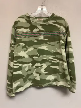 Crew Cuts Factory Size 6 Green Camouflage Cotton Girls Sweaters & Vests
