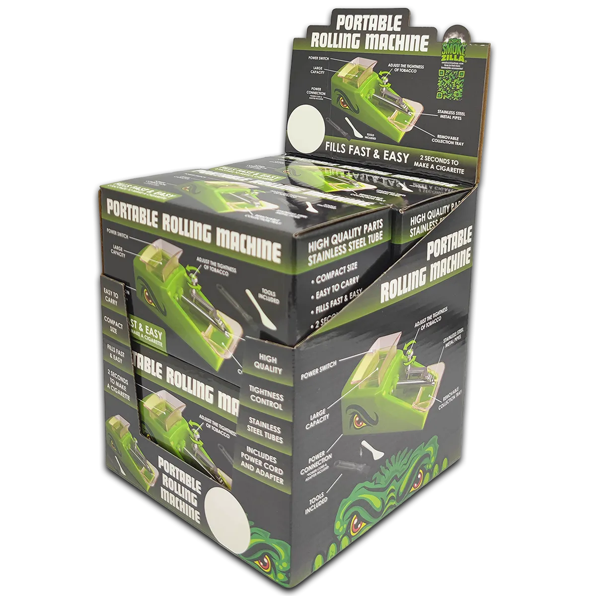 Curated Smokezilla Top Sellers Assorted Smoking Accessories Floor Display 88661