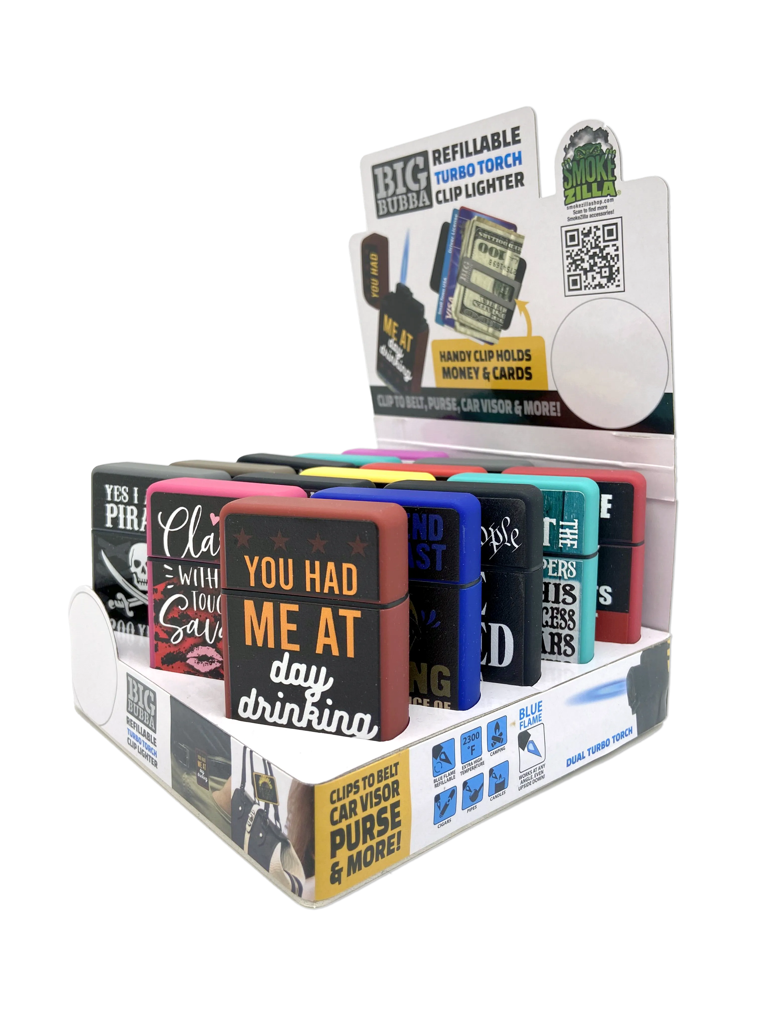 Curated Smokezilla Top Sellers Assorted Smoking Accessories Floor Display 88661