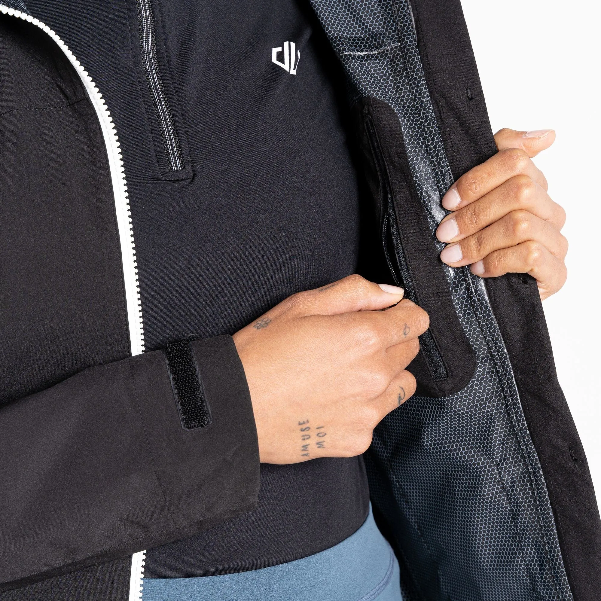 Dare2b Ladies Checkpoint III Waterproof Jacket-BLACK