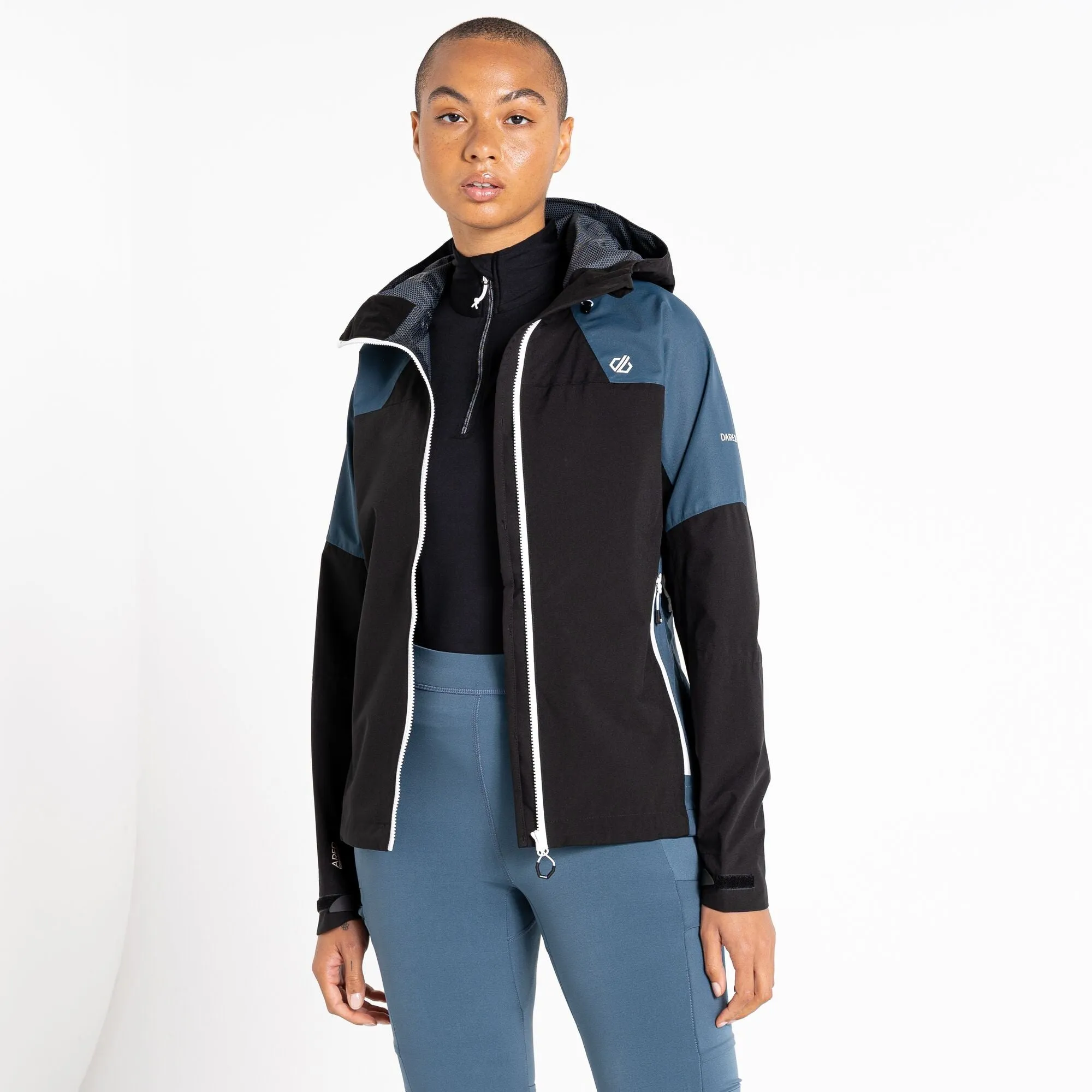 Dare2b Ladies Checkpoint III Waterproof Jacket-BLACK