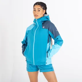 Dare2b Ladies Checkpoint III Waterproof Jacket-CAPRI BLUE
