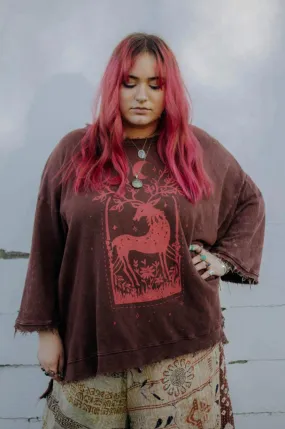 Kantha Baes Luxurious Deer Dream Pullover Sweater