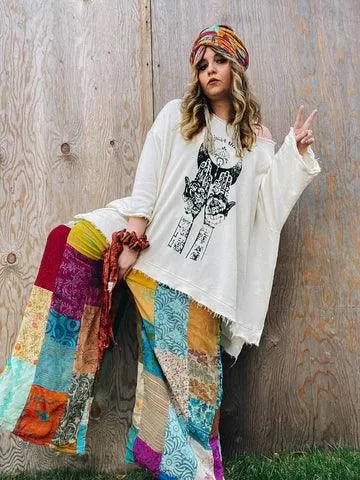 Kantha Baes Luxurious Deer Dream Pullover Sweater