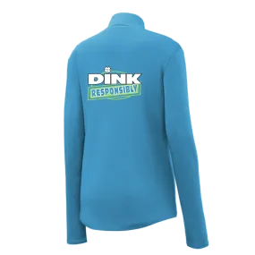 Dink Responsibly | Women's 1/4 Zip Pickleball Pullover | 100% Polyester