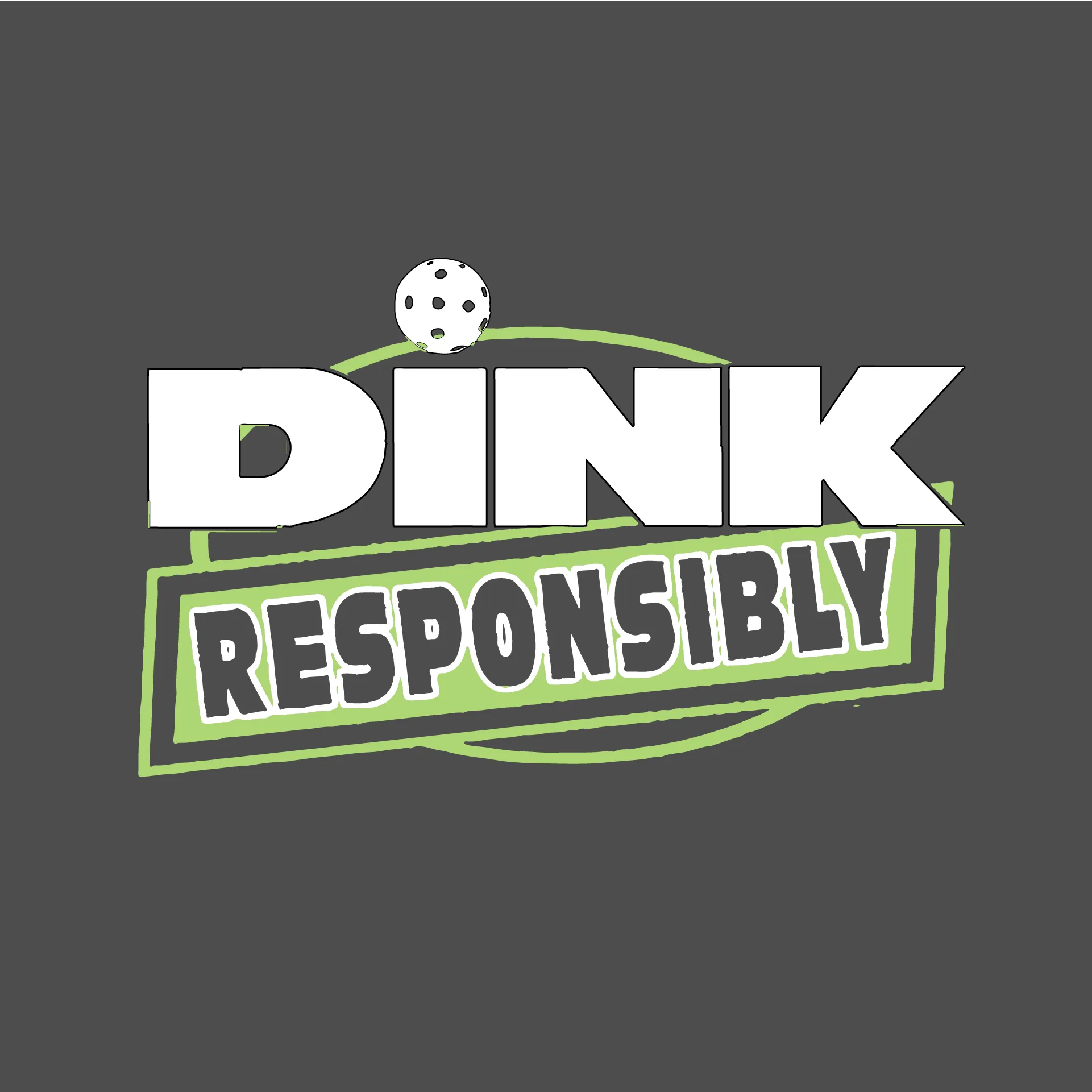 Dink Responsibly | Women's 1/4 Zip Pickleball Pullover | 100% Polyester