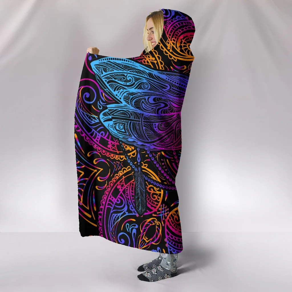 Dragonfly Intensity Hooded Blanket