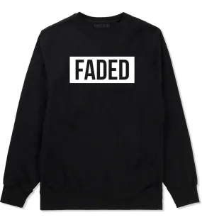 Faded Red and Pink Marijuana Weed Boys Kids Crewneck Sweatshirt