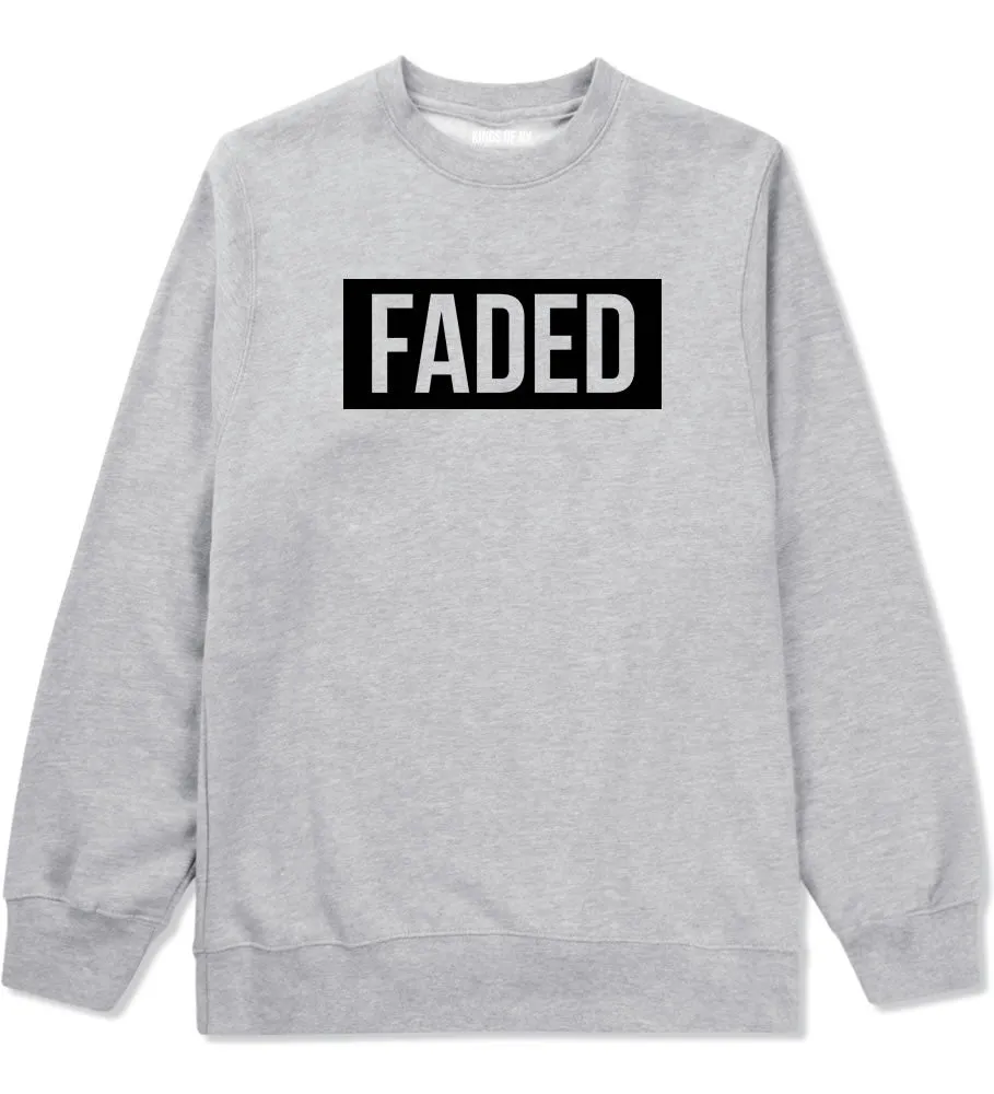 Faded Red and Pink Marijuana Weed Boys Kids Crewneck Sweatshirt