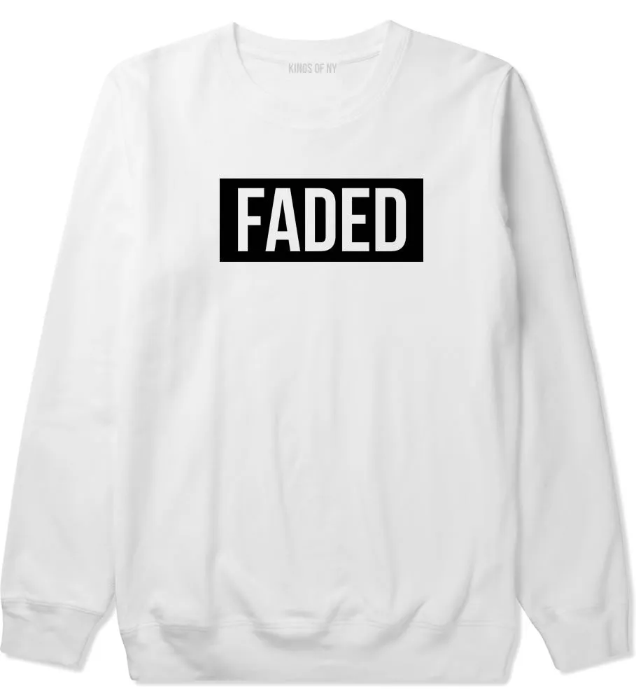 Faded Red and Pink Marijuana Weed Boys Kids Crewneck Sweatshirt